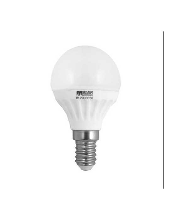 LED Ceramic Esférica PQ. E14 3000K 5 W 960214 [LOTE DE 10 Unidades] SILVER SANZ