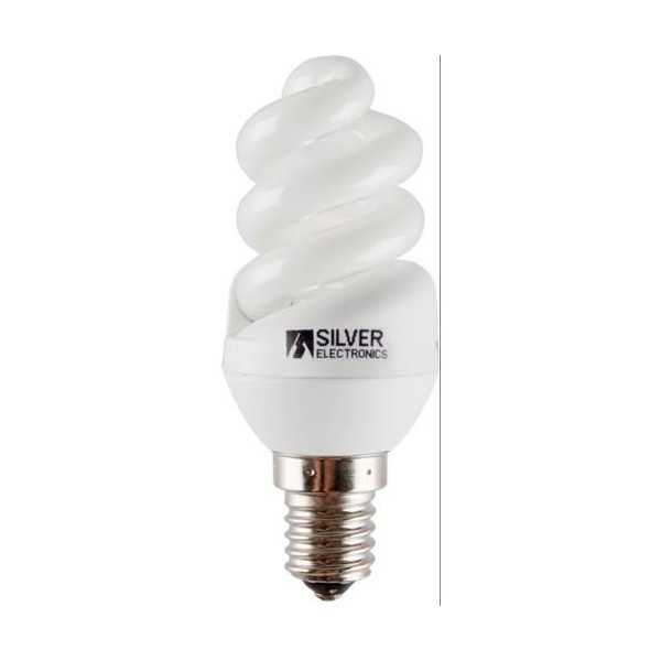 Bombilla Min. full. Especial 9 W E14 4200K 100914 [LOTE DE 10 Unidades] SILVER SANZ