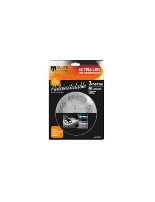 Kit Tira LED Blanca 5000K 4.8W12 V 3 m 240350 [LOTE DE 2 Unidades] SILVER SANZ
