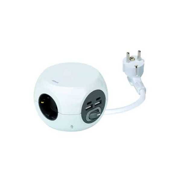 Base Multiple Combiball- 3 TOMAS+2 USB A+2 USB C [LOTE DE 2 Unidades] SIMON BRICO