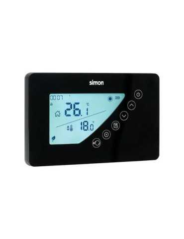 Termostato Digital Programable Semanal S Negro SIMON BRICO