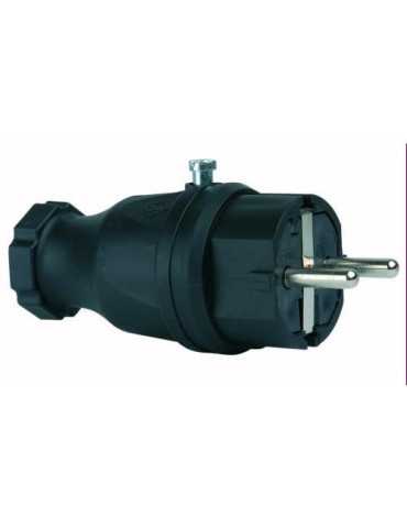 Clavija Goma 100% 16A 250V Negro CL507613 [LOTE DE 4 Unidades] SIMON BRICO