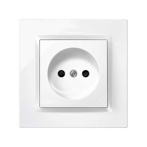 Enchufe Bipolar Blanco. Serie 10 F1090444030 [LOTE DE 6 Unidades] SIMON BRICO