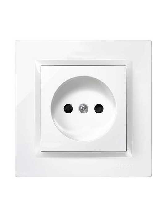 Enchufe Bipolar Blanco. Serie 10 F1090444030 [LOTE DE 6 Unidades] SIMON BRICO