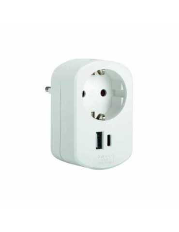 Adaptador Combi USB a + C [LOTE DE 2 Unidades] SIMON BRICO