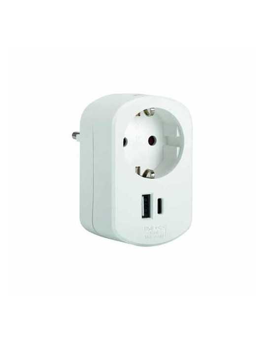 Adaptador Combi USB a + C [LOTE DE 2 Unidades] SIMON BRICO