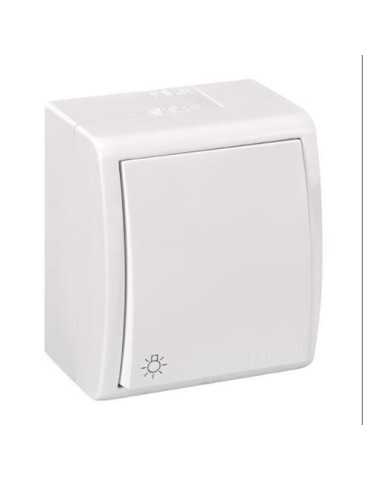 Pulsador Luz Serie Aquarius IP54 FAQ15130 [LOTE DE 4 Unidades] SIMON BRICO