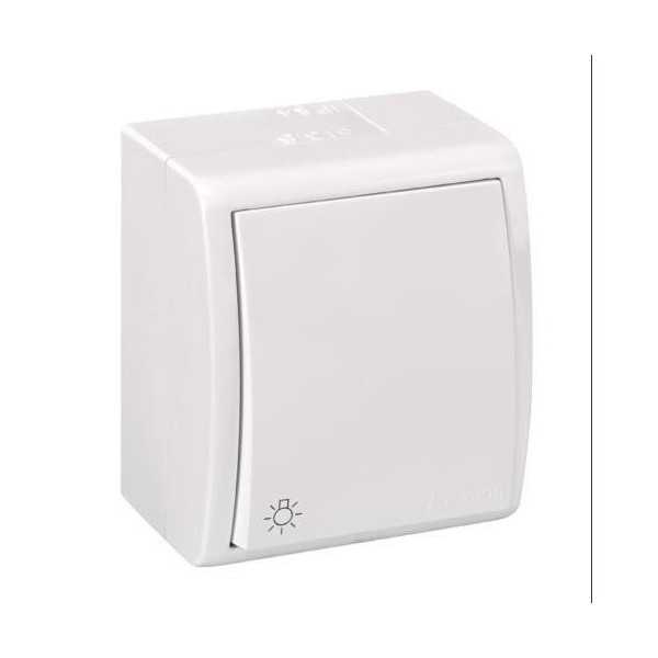 Pulsador Luz Serie Aquarius IP54 FAQ15130 [LOTE DE 4 Unidades] SIMON BRICO