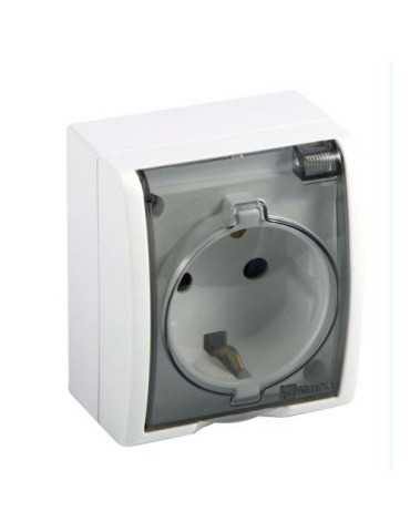 Base Enchufe Blanco Aquarius Estanco FAQ43130 [LOTE DE 4 Unidades] SIMON BRICO