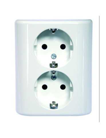 Doble Base Monobloc Empotrar Blanco MS540108 [LOTE DE 2 Unidades] SIMON BRICO