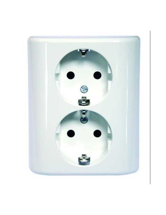 Doble Base Monobloc Empotrar Blanco MS540108 [LOTE DE 2 Unidades] SIMON BRICO