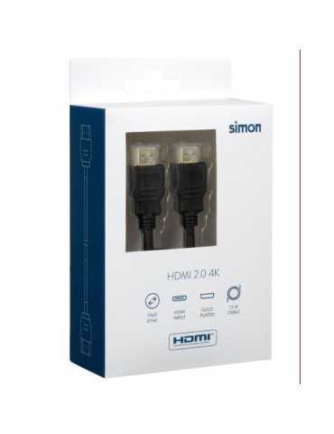Cable Hdmi 2.0 4K MU222215 [LOTE DE 4 Unidades] SIMON BRICO