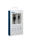 Cable USB 2.0 a - Micro Negro 1M MU112201 [LOTE DE 6 Unidades] SIMON BRICO
