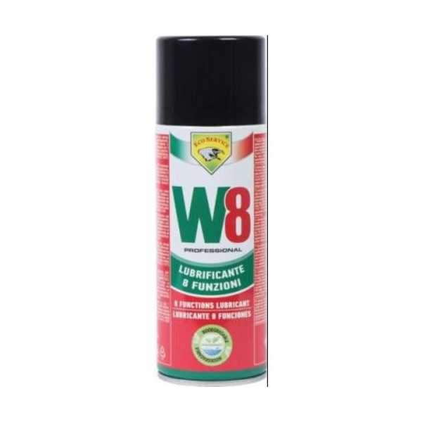 Lubricante Spray W8 400 ml 81710/04W8 [LOTE DE 4 Unidades] ECOSERVICE