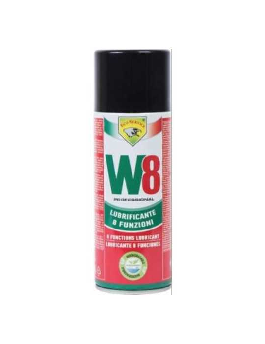 Lubricante Spray W8 400 ml 81710/04W8 [LOTE DE 4 Unidades] ECOSERVICE