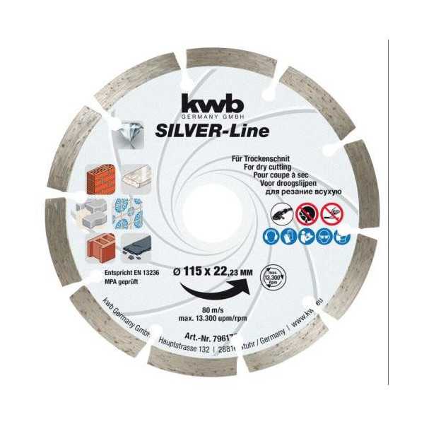 Disco Diamant Segmentado 115MM 49796170 [LOTE DE 6 Unidades] EINHELL