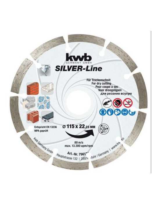 Disco Diamant Segmentado 115MM 49796170 [LOTE DE 6 Unidades] EINHELL