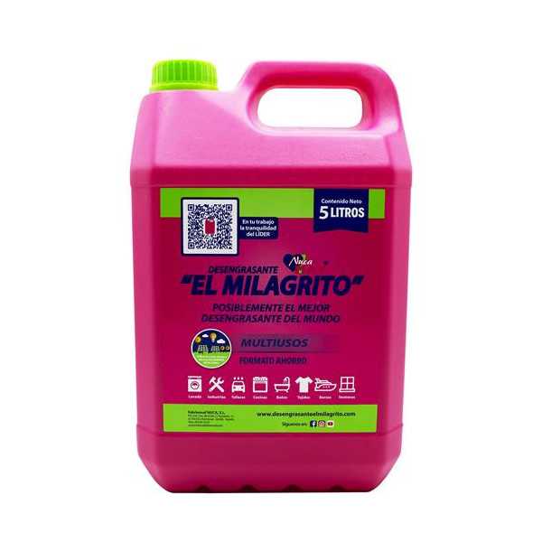 Desengrasante Garrafa 5L [LOTE DE 4 Unidades] EL MILAGRITO