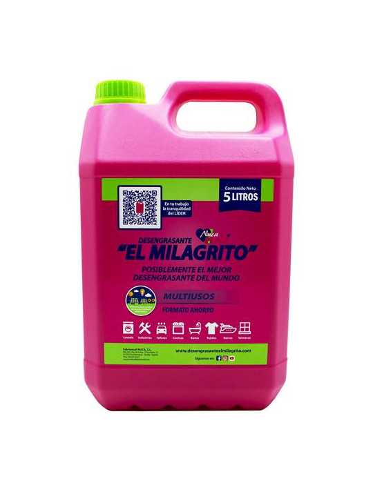 Desengrasante Garrafa 5L [LOTE DE 4 Unidades] EL MILAGRITO