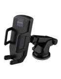 Soporte Móvil Coche con Ventosa Negro ACC-102 [LOTE DE 4 Unidades] ELBE