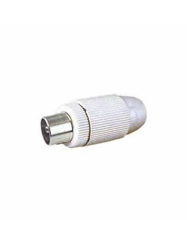 Conector Antena Macho-Recto Blanco 10535BL [LOTE DE 34 Unidades] ELECTRO DH