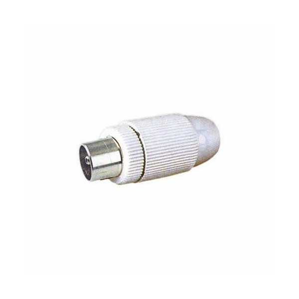 Conector Antena Macho-Recto Blanco 10535BL [LOTE DE 34 Unidades] ELECTRO DH