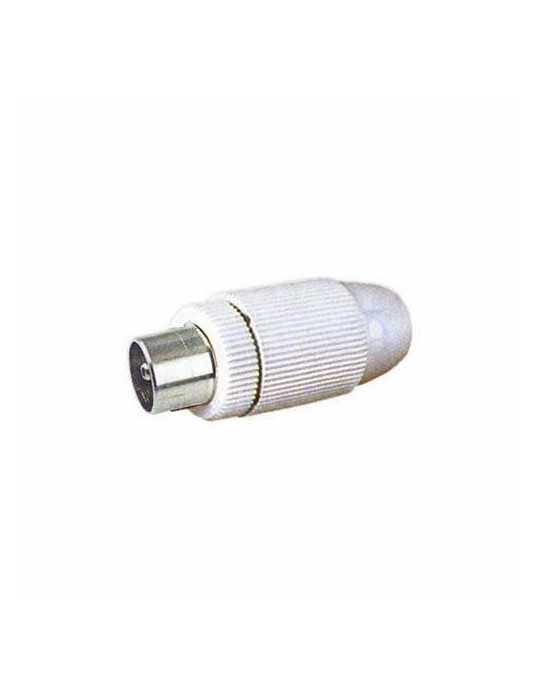 Conector Antena Macho-Recto Blanco 10535BL [LOTE DE 34 Unidades] ELECTRO DH