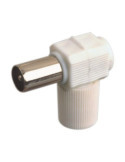 Conector Antena Macho-Acodada Blanco 10532BL [LOTE DE 24 Unidades] ELECTRO DH