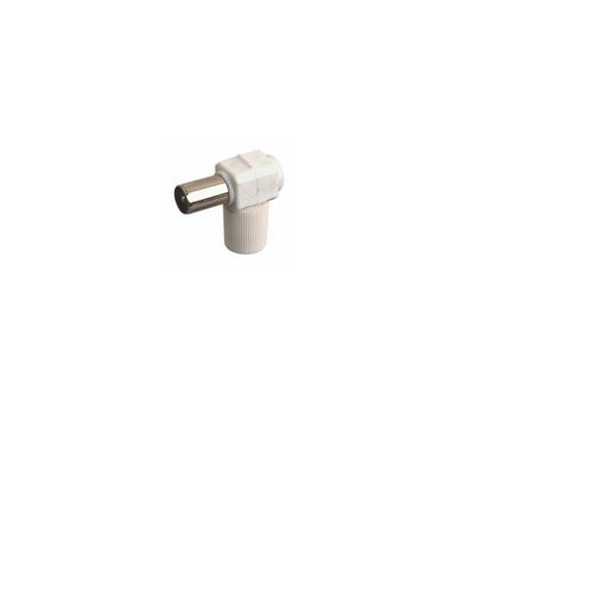 Conector Antena Hembra-Acodado Blanco 10533BL [LOTE DE 24 Unidades] ELECTRO DH