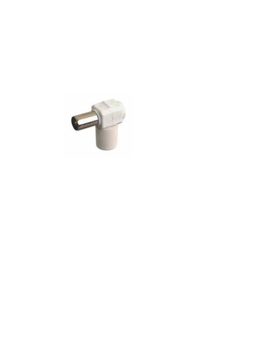 Conector Antena Hembra-Acodado Blanco 10533BL [LOTE DE 24 Unidades] ELECTRO DH