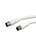 Cable Conexión TV Blanca 1.5M RG59 37.004/1.5 [LOTE DE 18 Unidades] ELECTRO DH