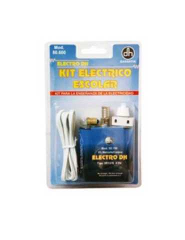 Kit Escolar Portalamparas +bombilla +pila 80600 [LOTE DE 6 Unidades] ELECTRO DH