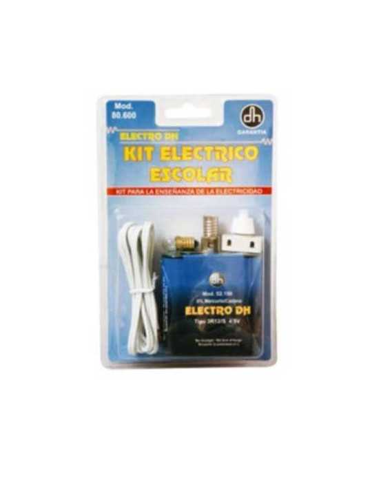 Kit Escolar Portalamparas +bombilla +pila 80600 [LOTE DE 6 Unidades] ELECTRO DH