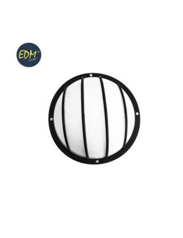 Aplique Aluminio Redondo Negro E27 100W Vinyols [LOTE DE 4 Unidades] ELEKTRO