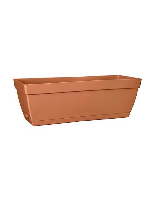 Maceta Paris Balcony 50CM Terra [LOTE DE 4 Unidades] ELHO