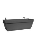 Maceta Paris Balcony Trough Set 50CM Anthracite [LOTE DE 2 Unidades] ELHO