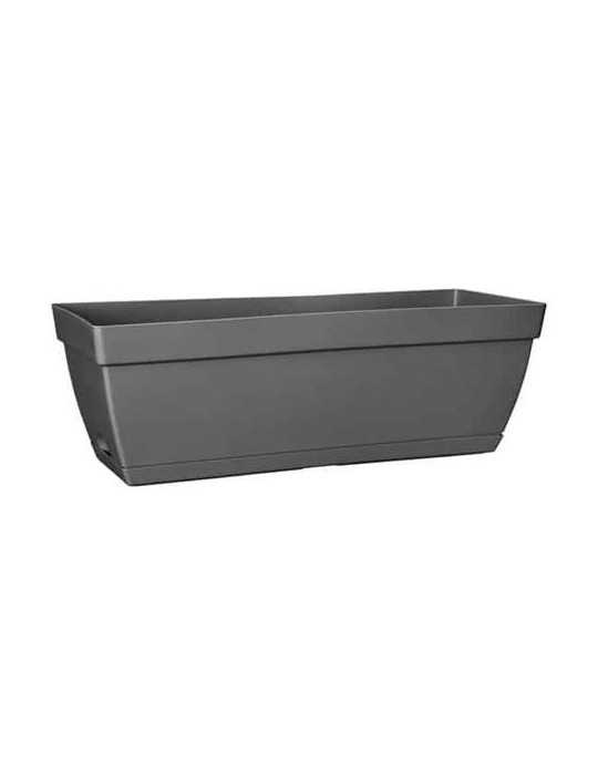 Maceta Paris Balcony Trough 50CM Anthracite [LOTE DE 4 Unidades] ELHO