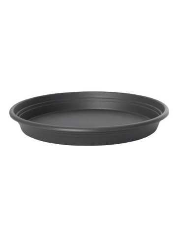 Plato Maceta Balcon Redondo Antracita 25CM [LOTE DE 16 Unidades] ELHO