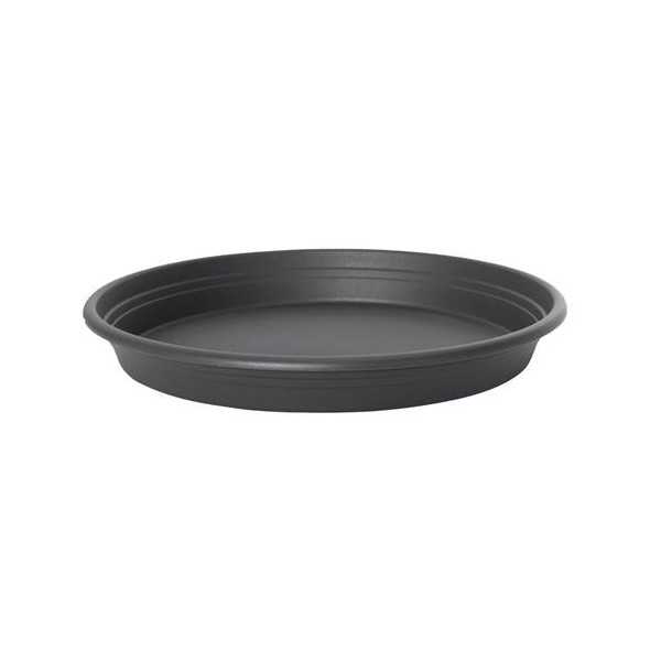 Plato Maceta Balcon Redondo Antracita 25CM [LOTE DE 16 Unidades] ELHO