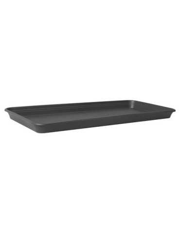Plato Maceta Balcon Rectangular Antracita 70CM [LOTE DE 4 Unidades] ELHO