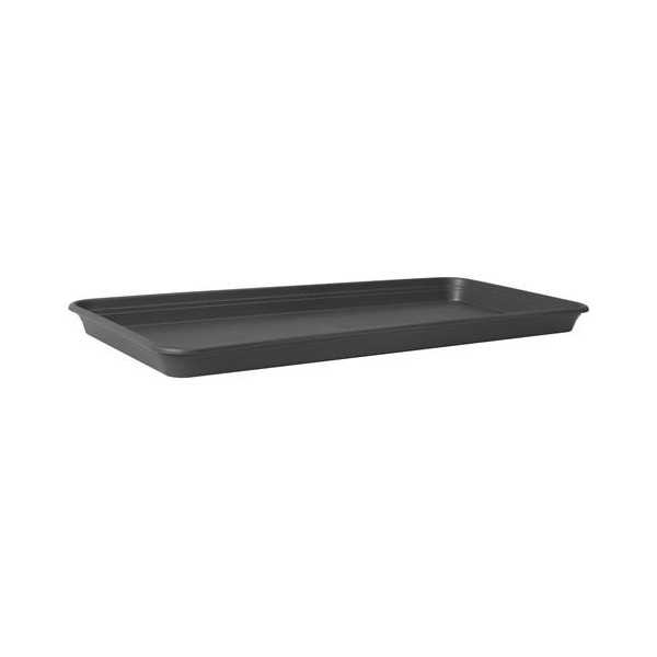 Plato Maceta Balcon Rectangular Antracita 70CM [LOTE DE 4 Unidades] ELHO