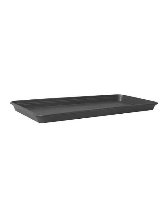Plato Maceta Balcon Rectangular Antracita 70CM [LOTE DE 4 Unidades] ELHO