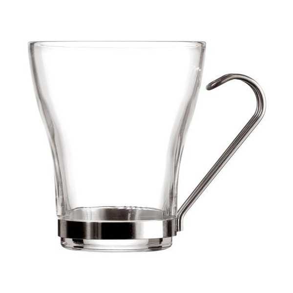 Juego 3 Tazas Té 25CL con Asa Inoxidable Supreme Quid [LOTE DE 8 Unidades] ENERIZ