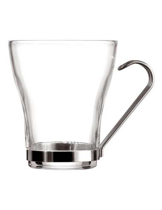 Juego 3 Tazas Té 25CL con Asa Inoxidable Supreme Quid [LOTE DE 8 Unidades] ENERIZ