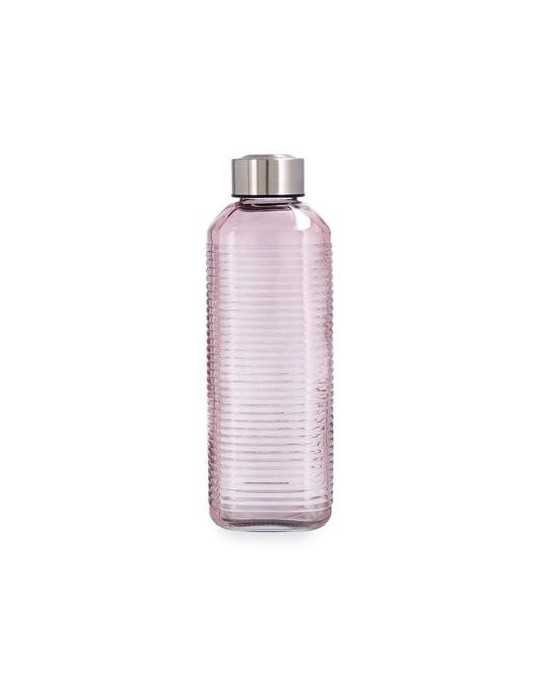 Botella Vidrio Rosa Acero Inoxidable 1,3L Velvet Quid [LOTE DE 10 Unidades] ENERIZ