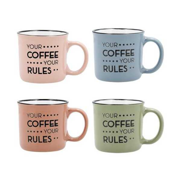 Taza Cerámica Color Surtido 12CL Energy Quid [LOTE DE 12 Unidades] ENERIZ