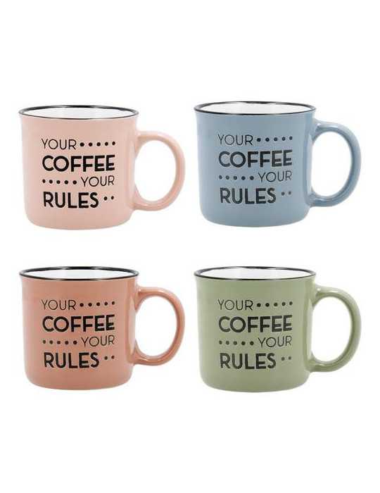 Taza Cerámica Color Surtido 12CL Energy Quid [LOTE DE 12 Unidades] ENERIZ