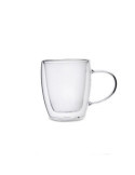 Taza Doble Pared Vidrio Transparente 30CL Serenia Quid [LOTE DE 6 Unidades] ENERIZ
