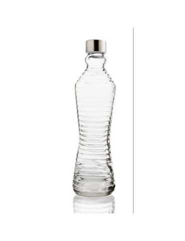 Botella 1L con Tapón Line Transparente QD 7522006 [LOTE DE 12 Unidades] ENERIZ