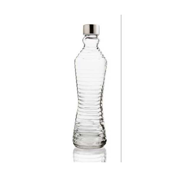 Botella 1L con Tapón Line Transparente QD 7522006 [LOTE DE 12 Unidades] ENERIZ